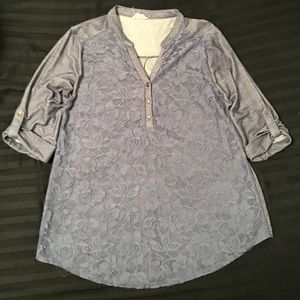 Rose Blue Blouse
